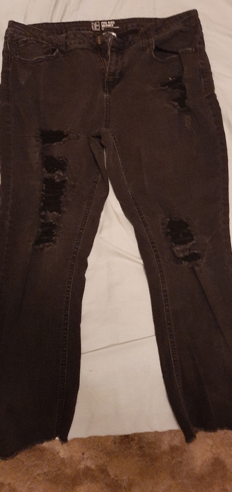 Distressed jeans